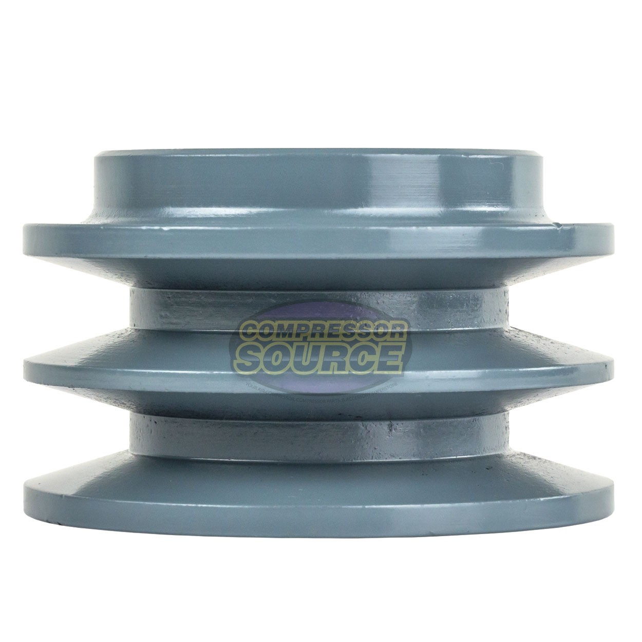 Cast Iron 3.35″ Dual Groove Pulley Belt B Section 5L with 1-3/8″ Sheave Bushing