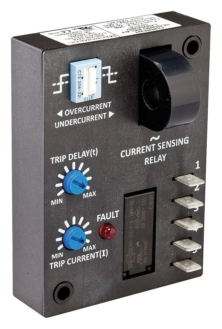 Dayton 6C055 Current Sensing Relay2 To 20A, 120Vac