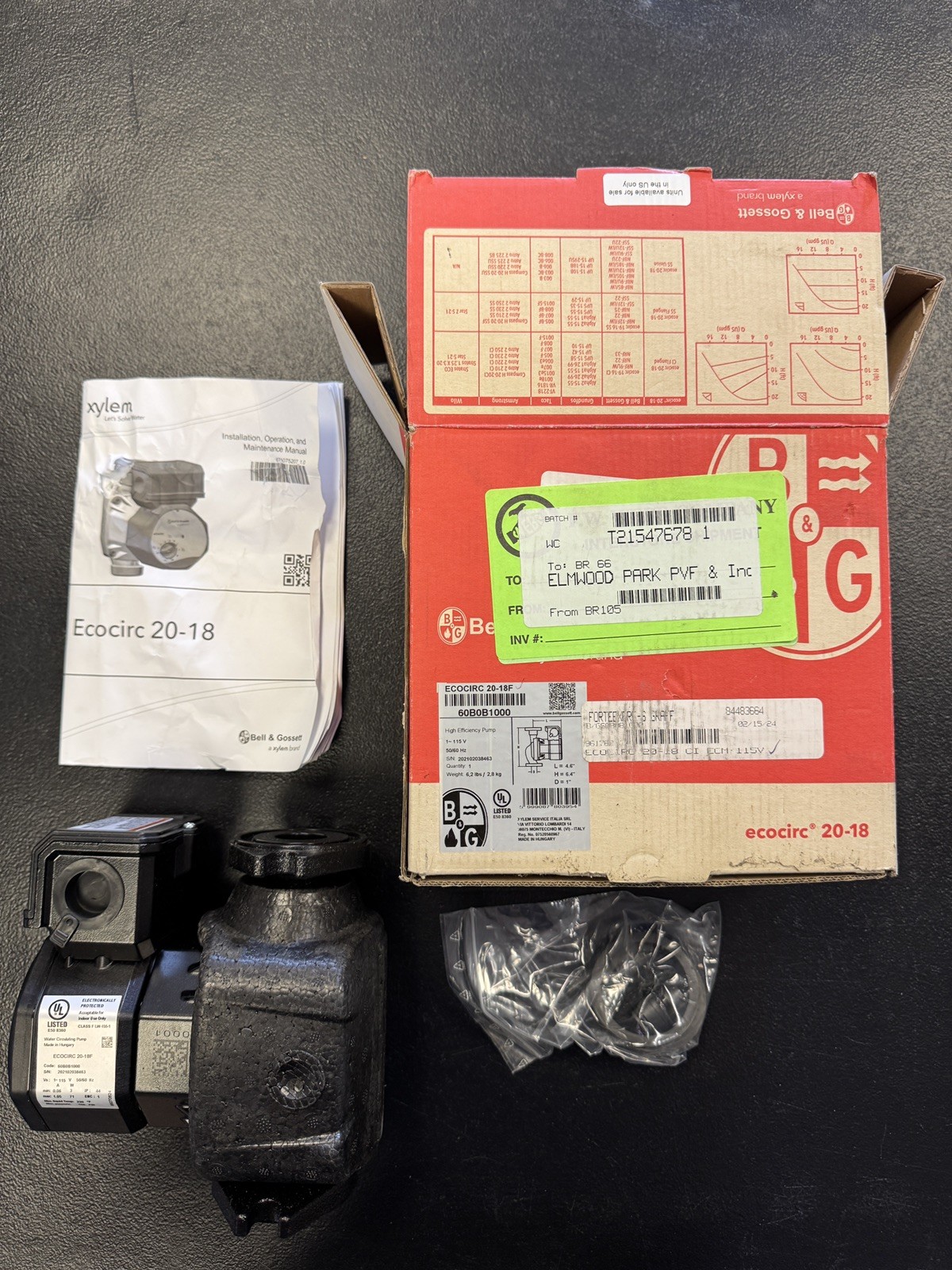 Bell & Gossett 60B0B100 Variable Speed ECM Smart Circulator, flanged