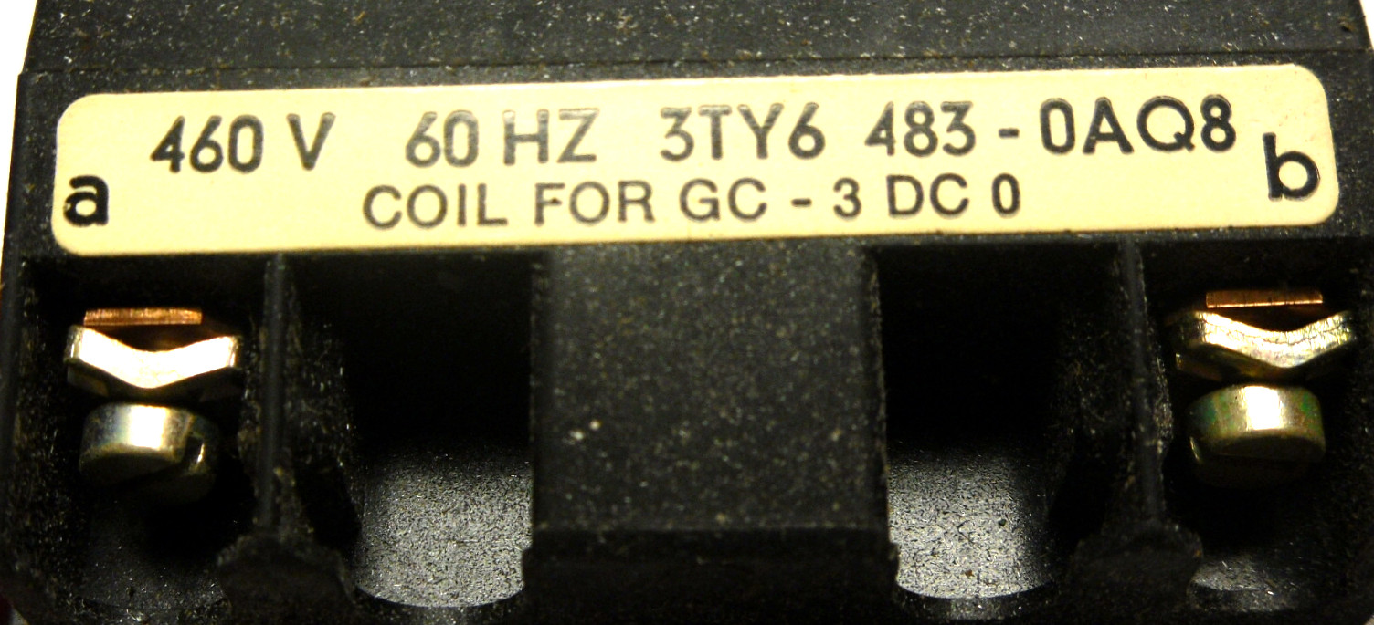 NEW SIEMENS 3TY6 483-0AQ8 COIL 3TB48