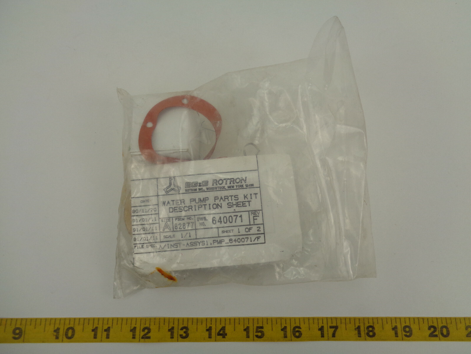 Rotron Motor Pump Rebuild Kit P/N 521640 Water Pump Parts NOS