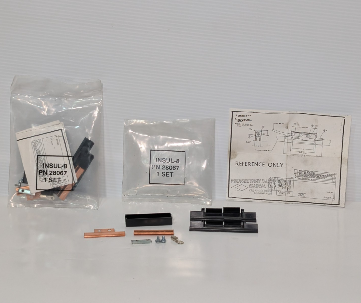 Lot of 2: INSUL-8 28067 industrial in-line power feed component kits #10 Wire