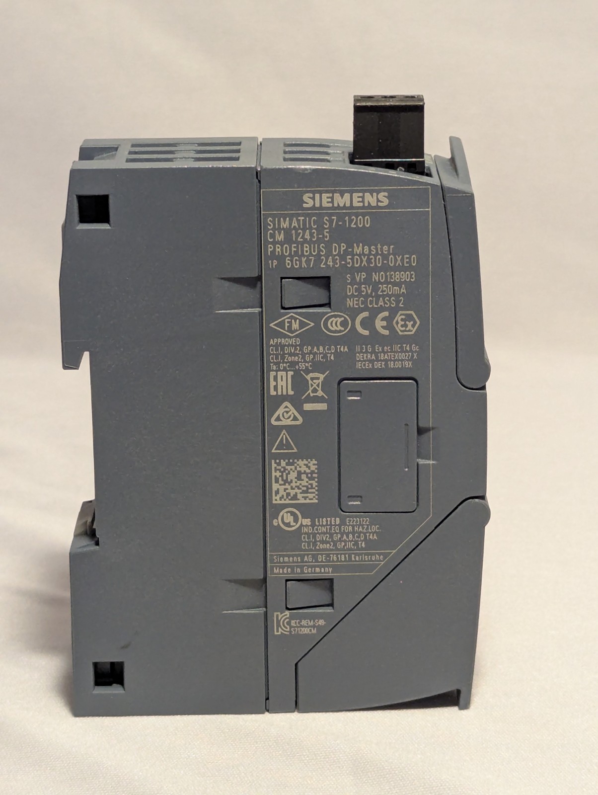 Siemens SIMATIC S7-1200 CM 1243-5 PROFIBUS DP-Master | 6GK7243-5DX30-0XE0 |…