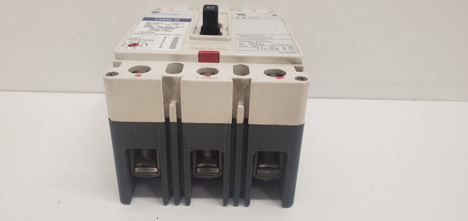 GUARANTEED! ALLEN-BRADLEY 50A 3-POLE CIRCUIT BREAKER 140M-I8P-C50-M