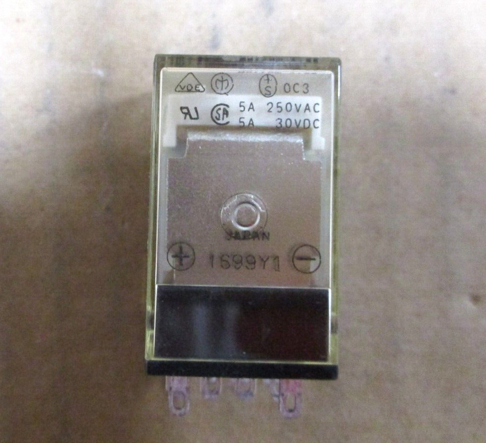 Omron Relay MY4N-D2 24VDC 5A-250VAC 5A-30VDC Contact Lot of 5 Pieces A7678ISU