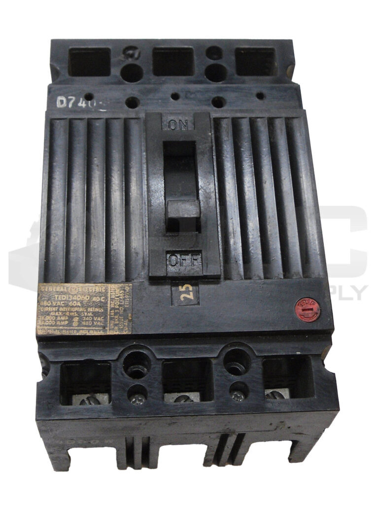 GENERAL ELECTRIC TED134060 CIRCUIT BREAKER 480VAC 60A