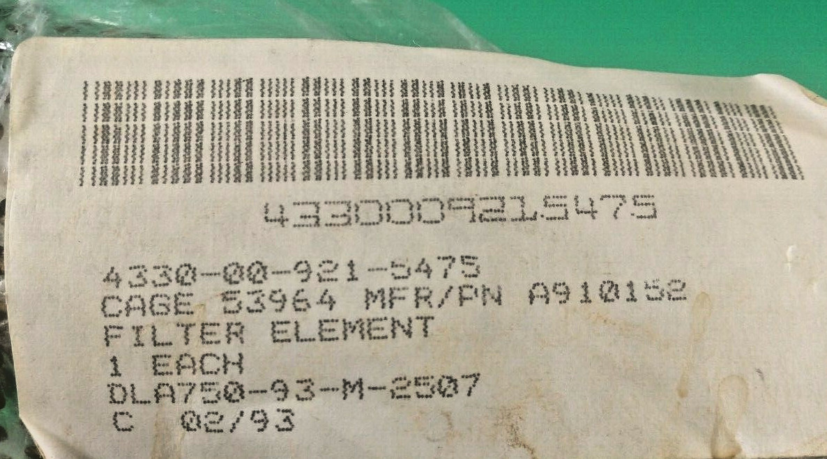KAYDON A910152 FLUID FILTER ELEMENT KF3006-25