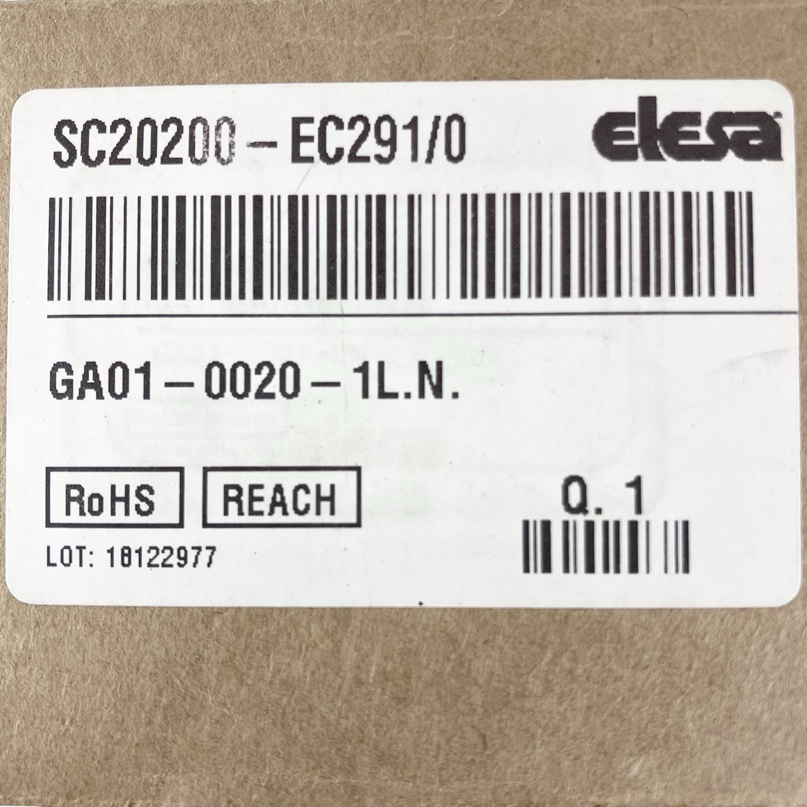 ELESA GA01-0020-1L.N. Gravity-Drive Steel Position Indicator Gauge NOS EPA8284