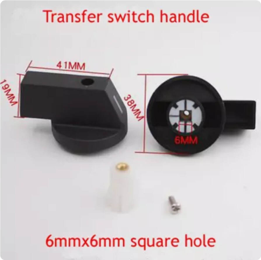2Pcs LW26-25 32 63A Universal Transfer Switch Handle 6*6MM Square Hole Handle