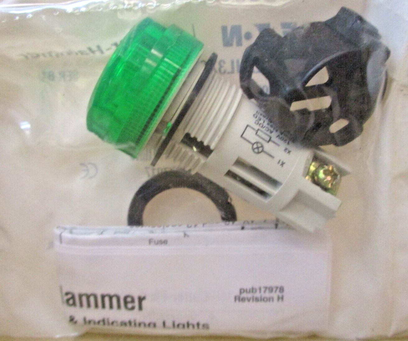 Cutler Hammer E22HL3x8 LED Monoblock Indicating Light Unit Lot of 2 Pcs 46797HAT