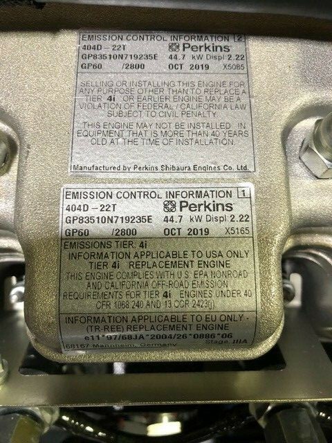 PERKINS NEW 404D-22T ENGINE –