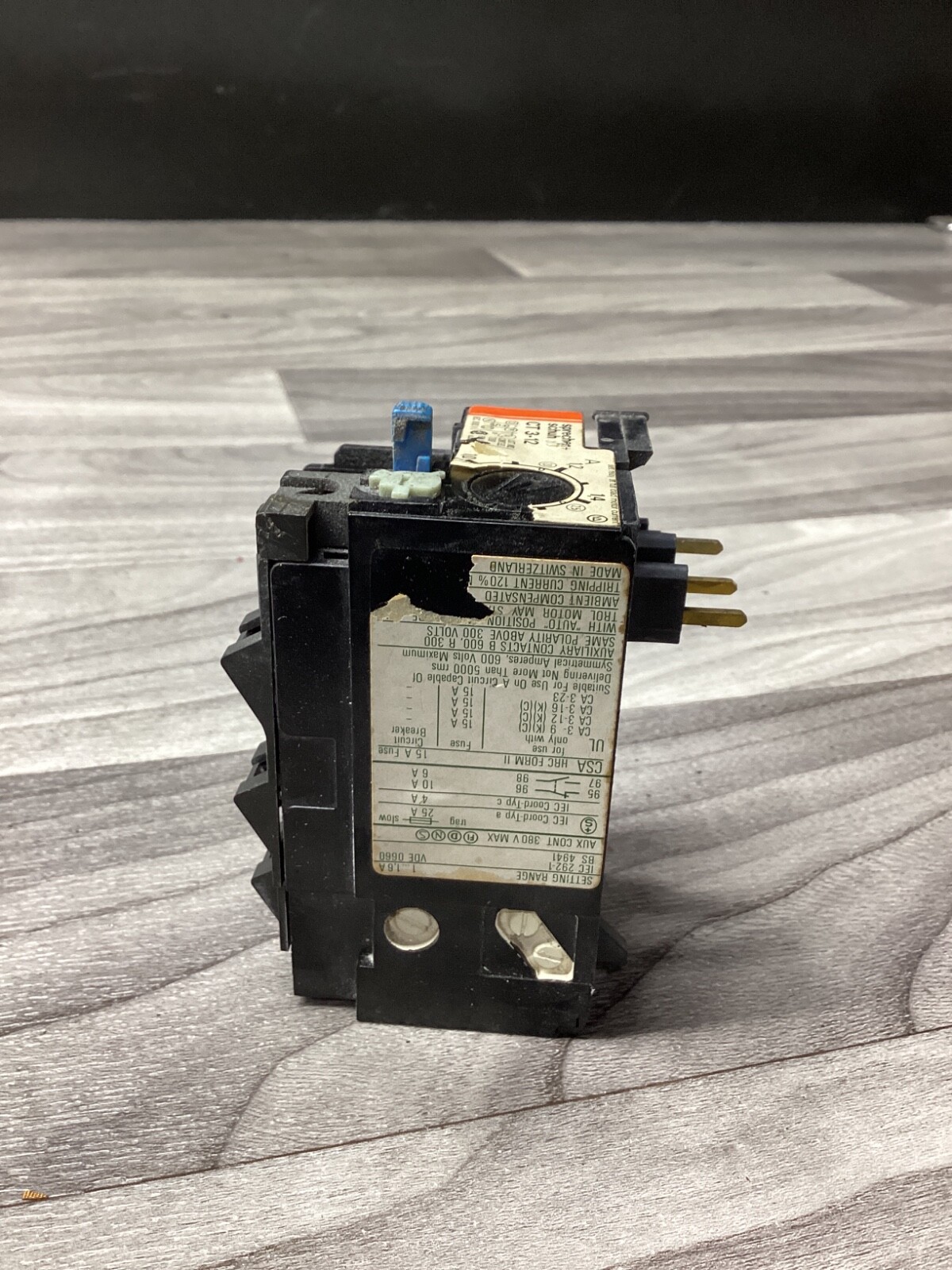 SPRECHER + SCHUH CT 3-12 OVERLOAD RELAY #131N3