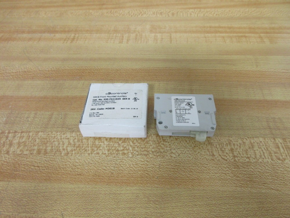C3 Controls 330-FA11S25 Auxiliary Contact 330FA11S25