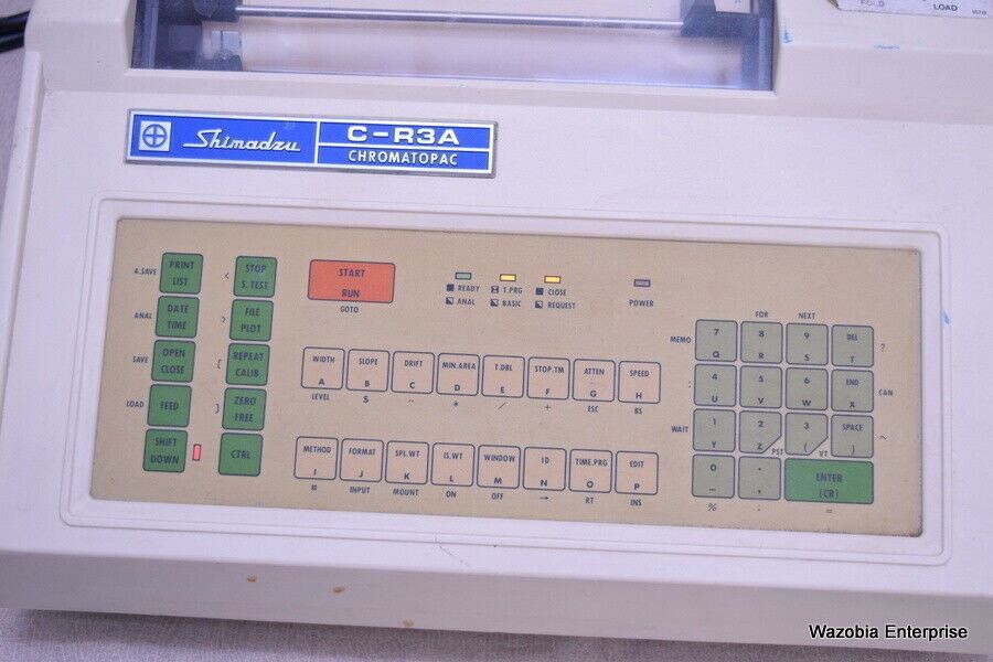 SHIMADZU MODEL C-R3A CHROMATOPAC CHROMOTOGRAPHY DATA PROCESSOR