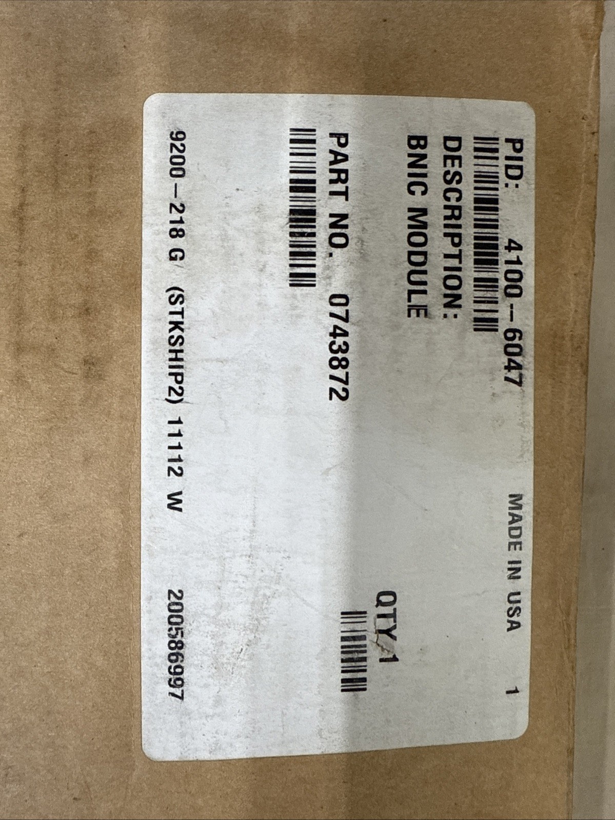 4100-6047 SIMPLEX BNIC Module 0743872 4100ES