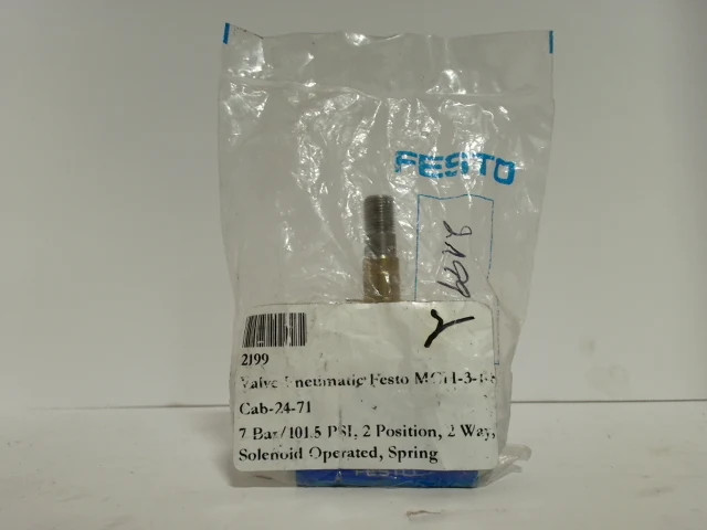 Festo 2199 MCH-3-1/8 Solenoid Valve 0-bar 101.5 PSI-New In Box