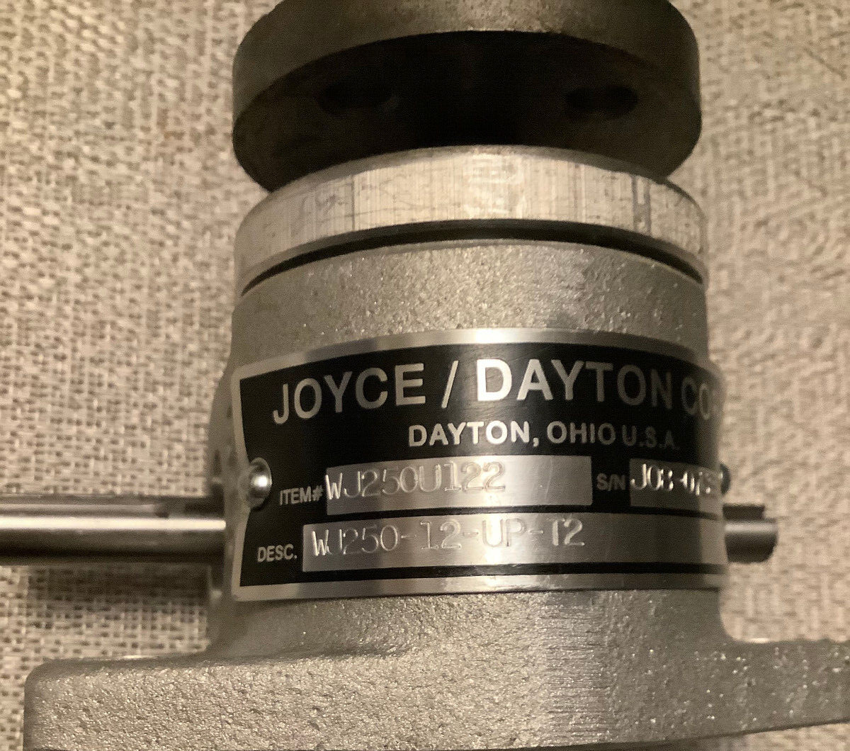 JOYCE/DAYTON WJ250-12-UP-T2 MACHINE SCREW JACK *NEW**