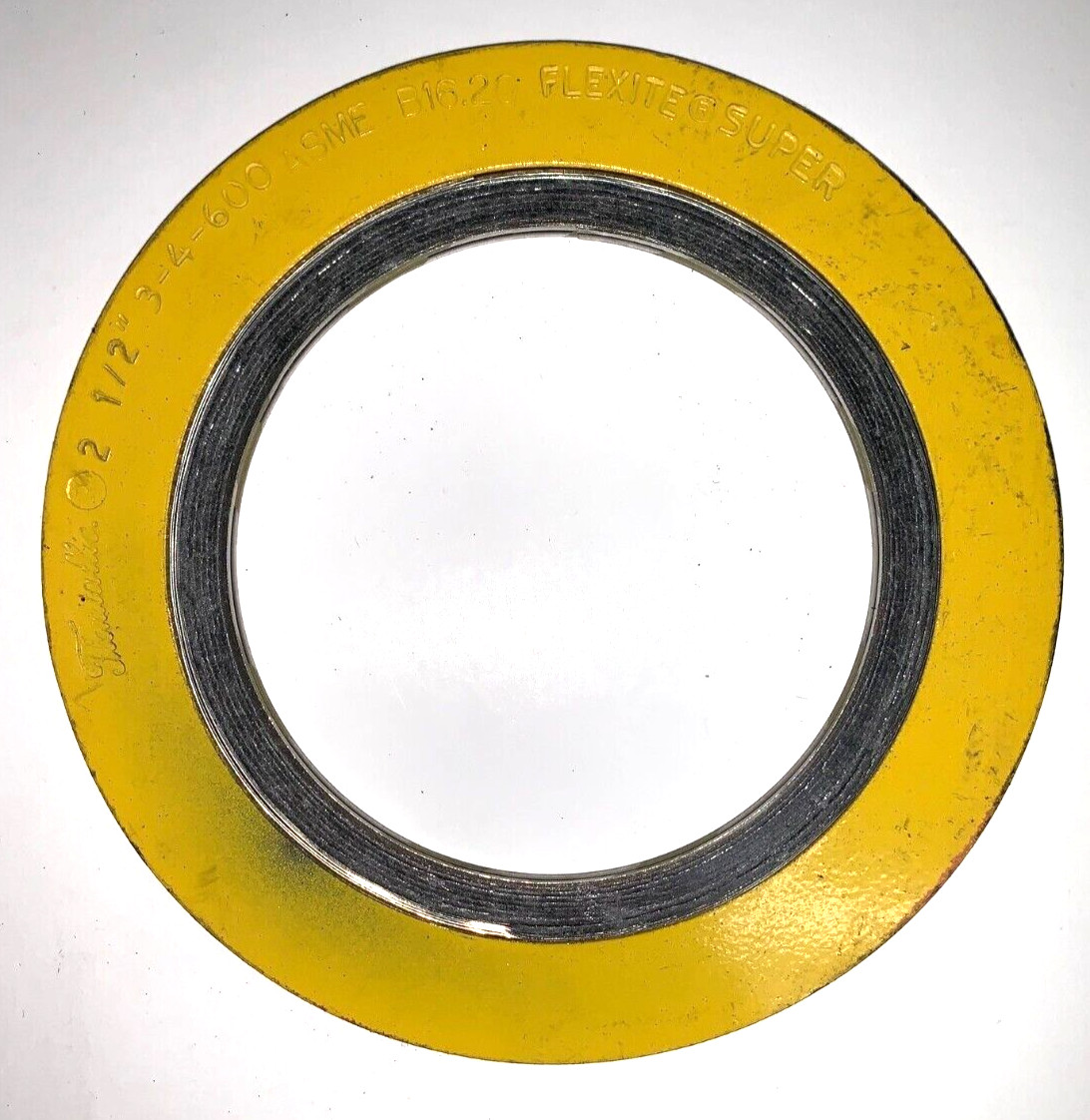 FLEXITALLIC FLEXTITE SUPER SPIRAL WOUND GASKET 3-4-600 2-1/2″ PIPE SIZE LOT OF 5