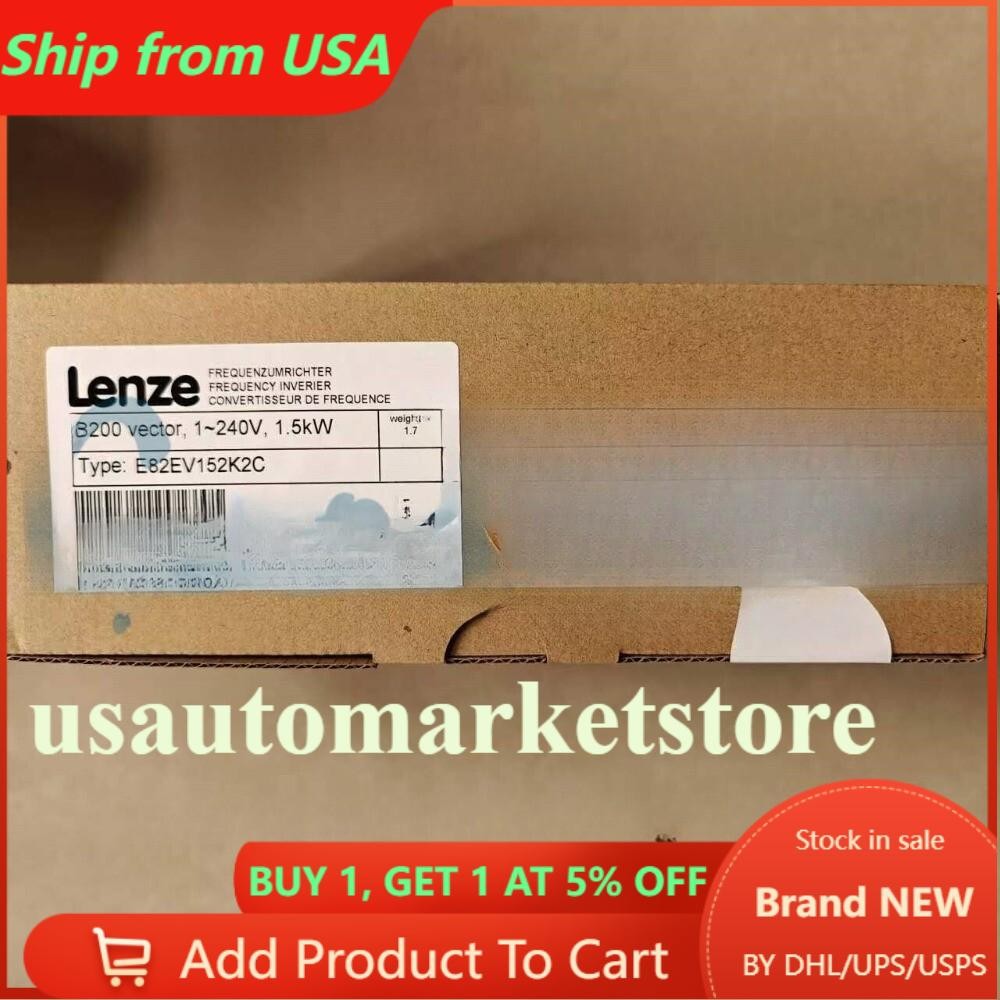 US Free TAX 1PC NEW LENZE E82EV152K2C E82EV152K-2C LENZE FREQUENCY INVERTER