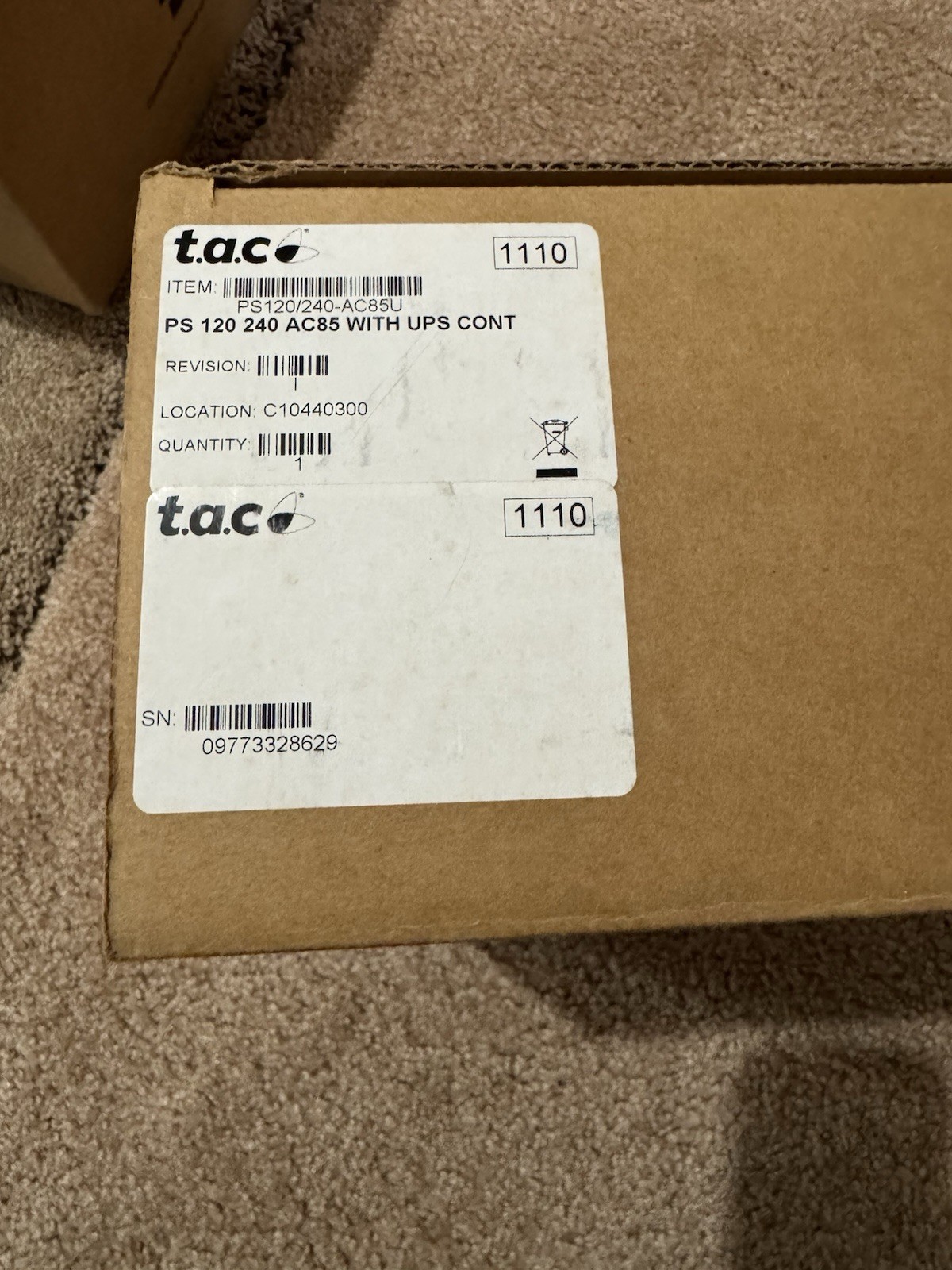 NEW SCHNEIDER ANDOVER CONTINUUM AC-85-U PS 120/240 AC