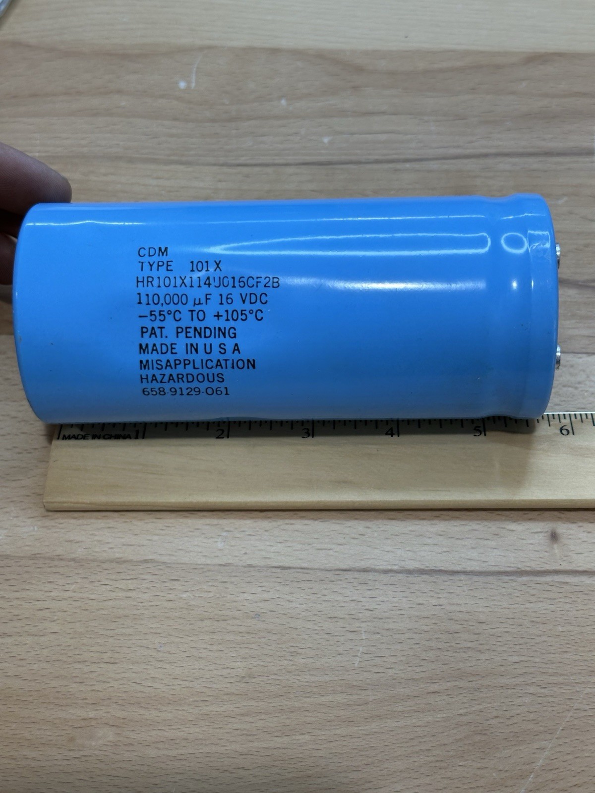 CDE CDM FIXED CAPACITOR HR101X114U016CF2B, 110,000 SCREW IN ADIRONDACK