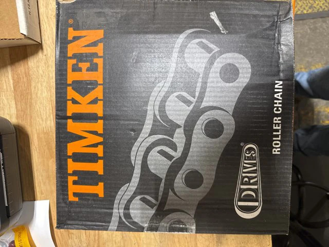 Timken C2060H Carbon Steel Roller Chain 10 Feet 1.5″ Pitch-New In Box