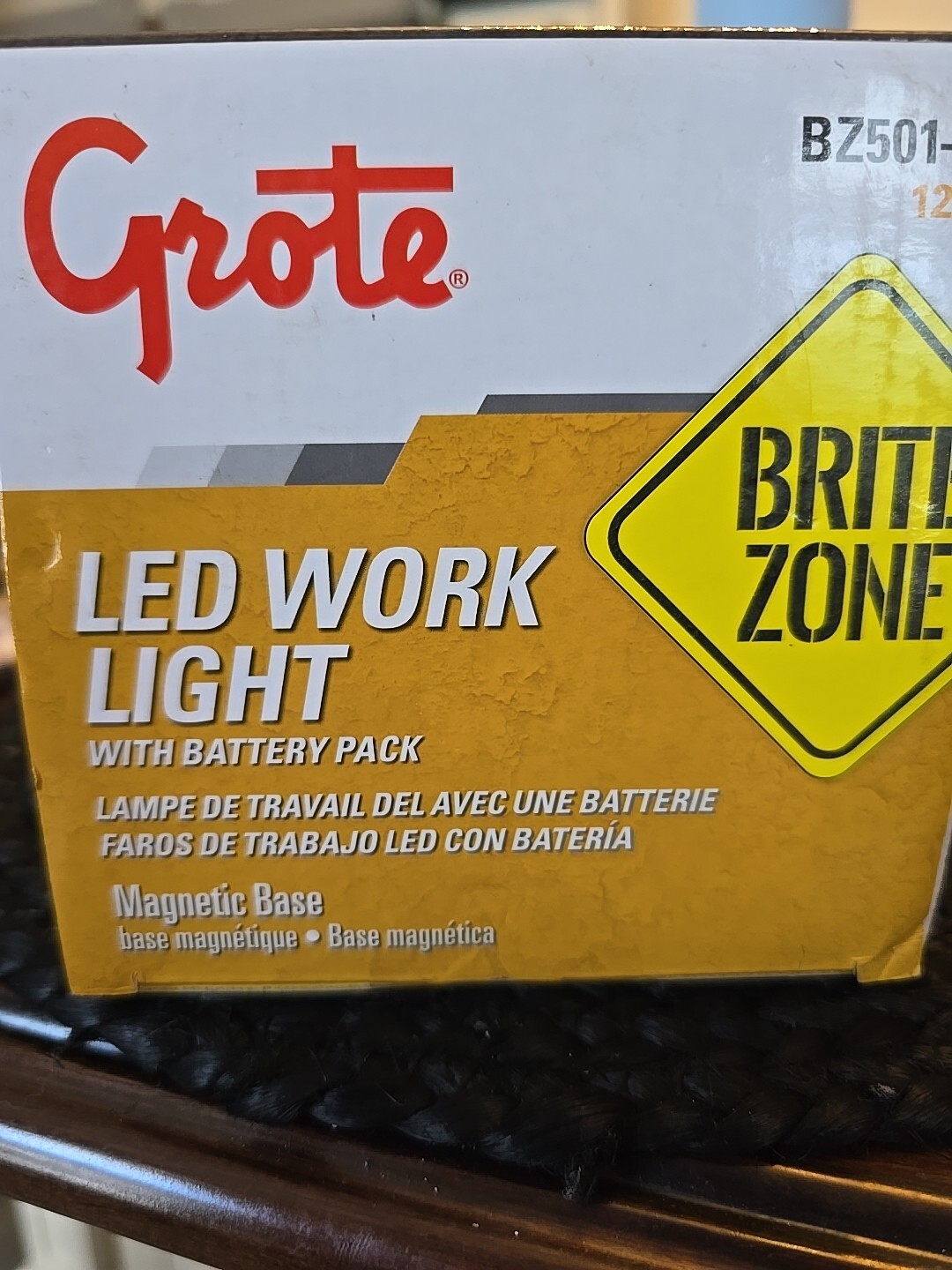GROTE BZ501-5 Work Light,1100 lm,Rectangular,LED,9″ H 412A32