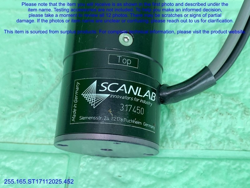 SCANLAB 317450 varioScan Head as in photos, sn:9406, Unknow DATA, DHL.