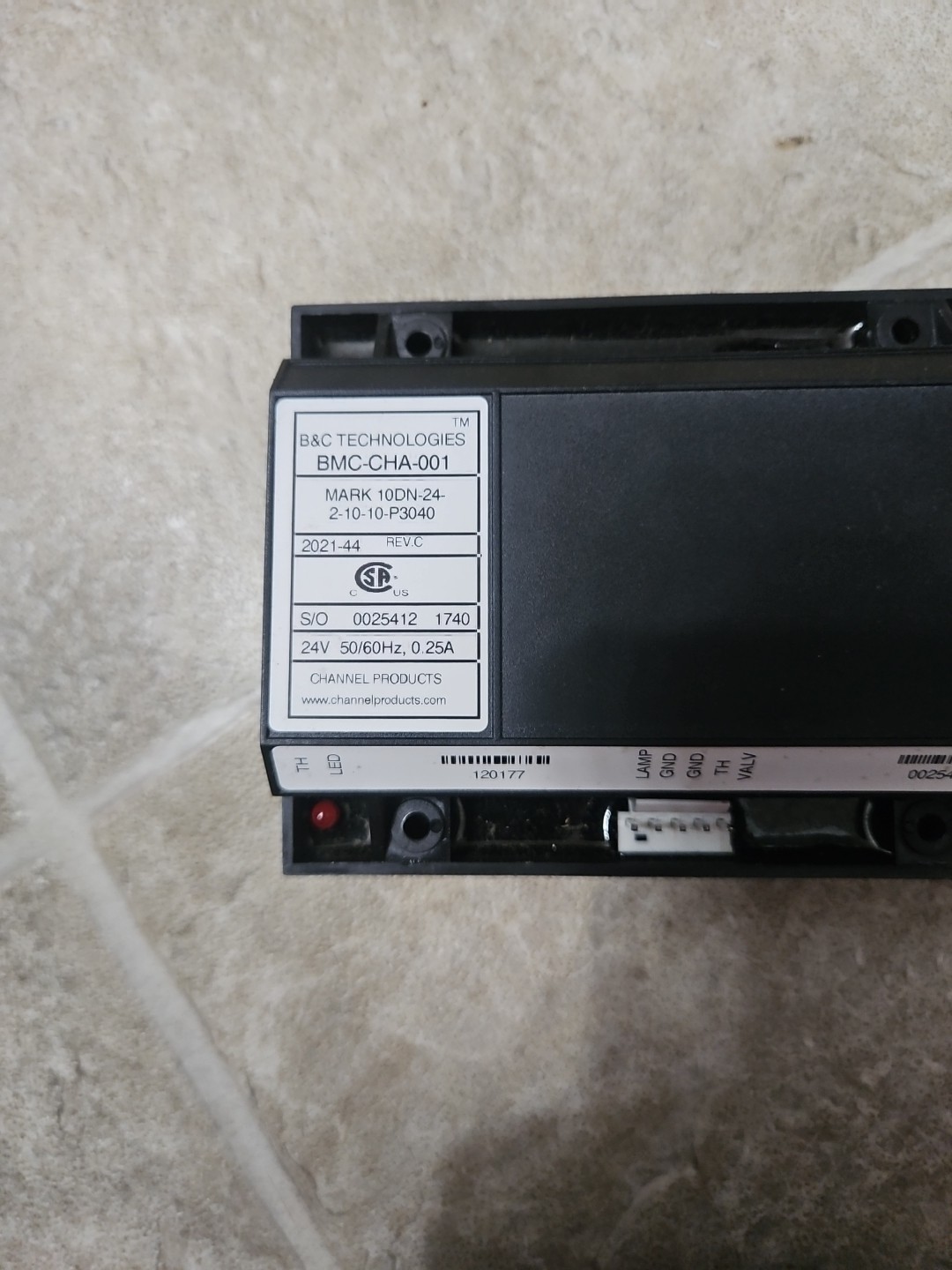 BMC-CHA-001 B&C TECHNOLOGIES IGNITION Mark 10DN-24-2-10-10-P3040