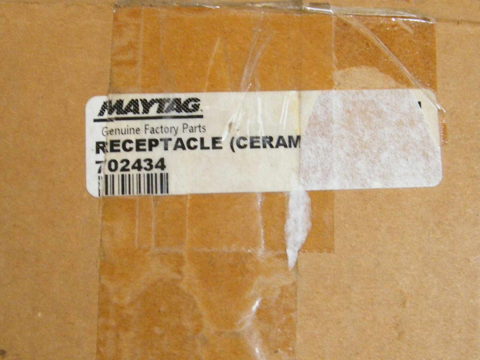 WHIRLPOOL 702434 MAYTAG CERAMIC RECEPTACLE OEM NEW