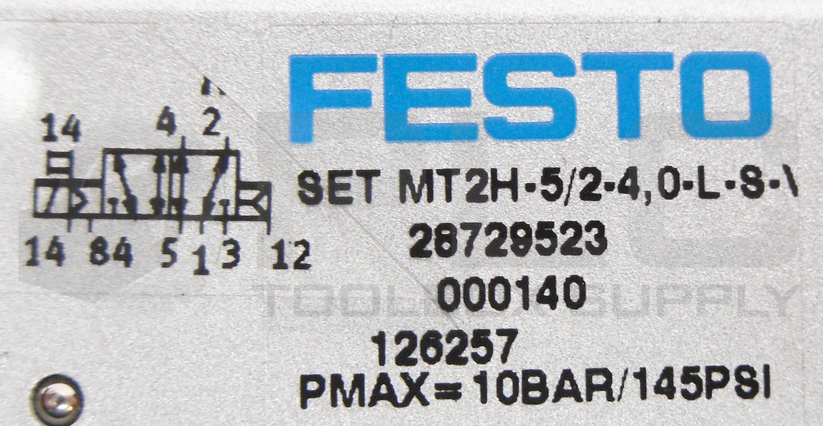 NEW FESTO MT2H-5/2-4,0-L-S-V SOLENOID VALVE MT2H-5/2-4,O-L-S-V