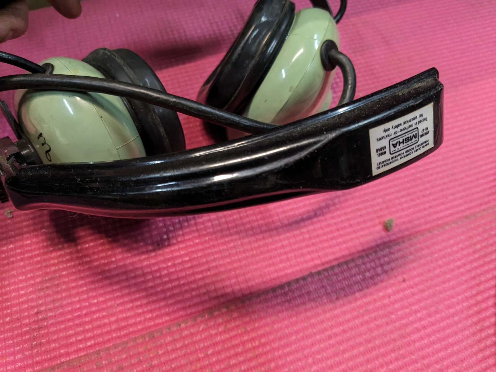 Lot of 2 David Clark Aviation Headsets H5030 & H5040 **UNTESTED, FOR PARTS**