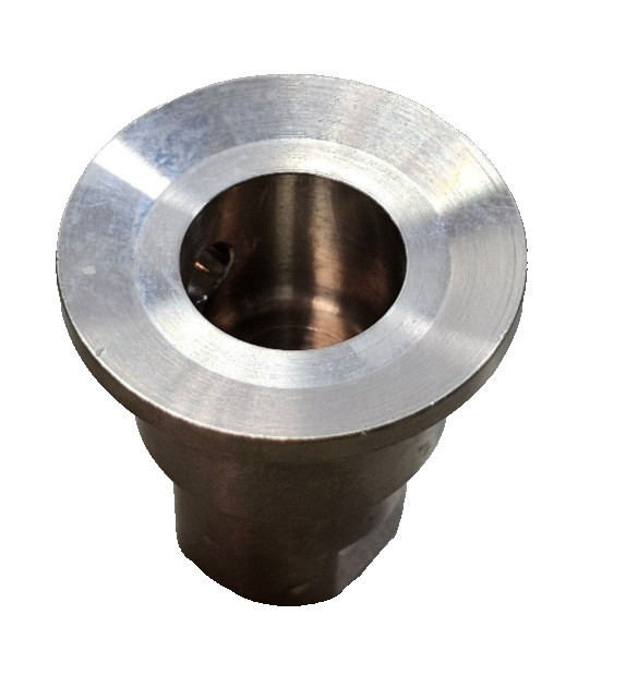 Scholle Diaphragm Valve Adapter Seal, Stainless Steel 12mm FNPT 20mm Bore 41mm L