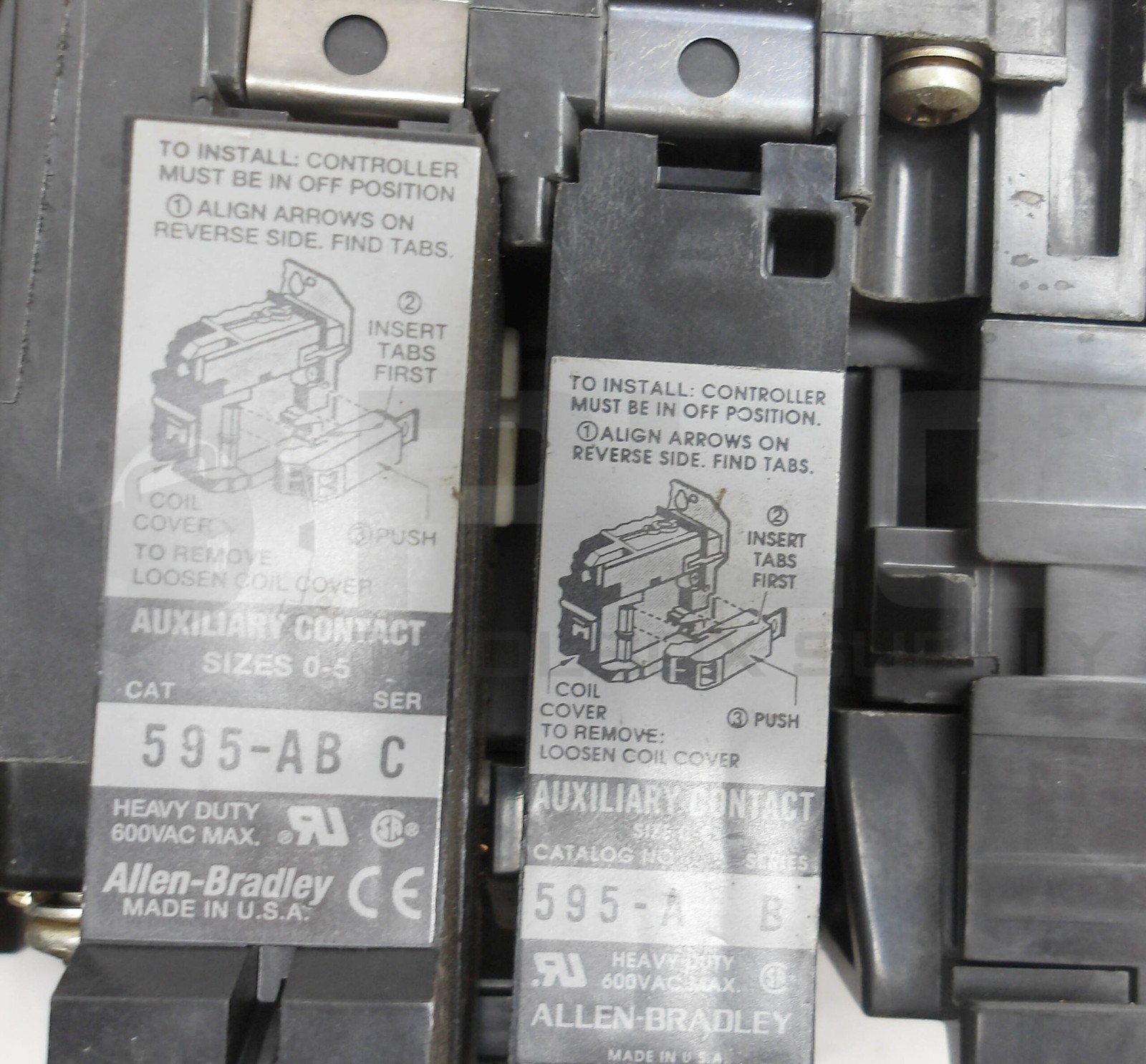 ALLEN BRADLEY 509-BOD /B W/ CB236 W/ 42185-800-01 W/ 595-A /B 595-AB /C *READ*