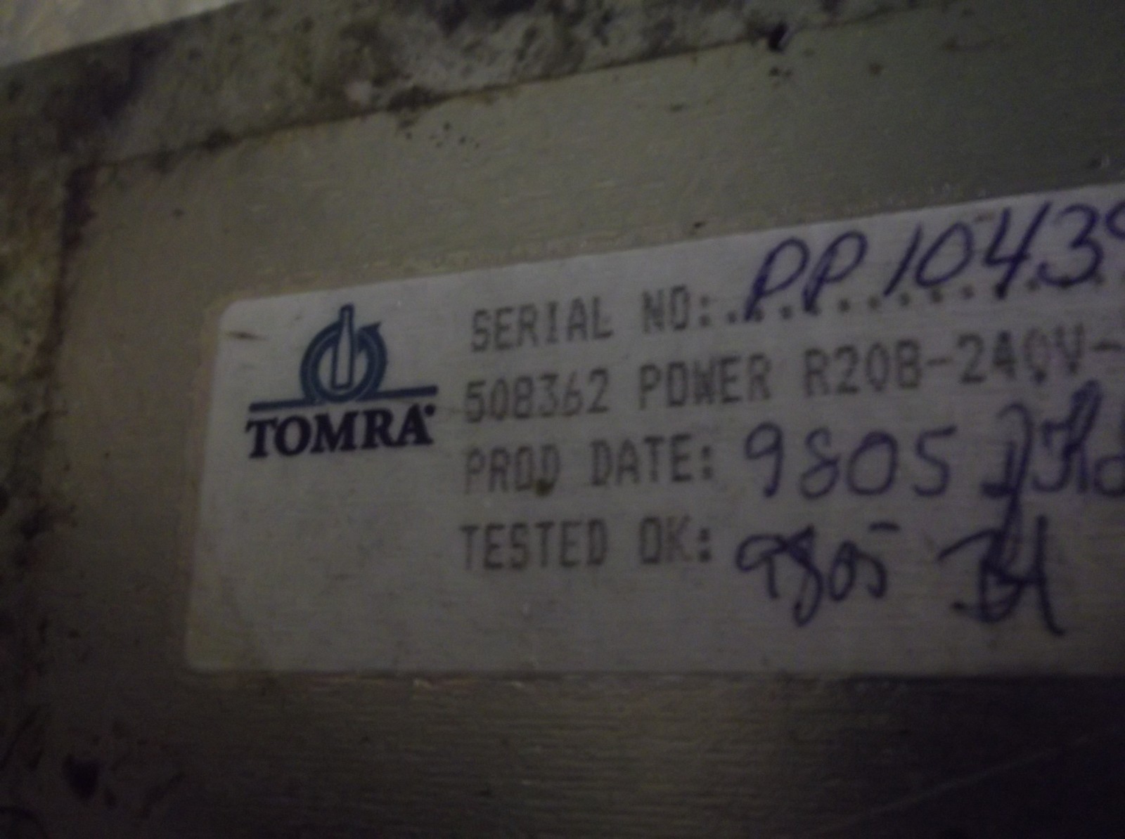 Tomra Can/Bottle Return Recycle Machine Power Supply Unit 508362 *FREE SHIPPING*