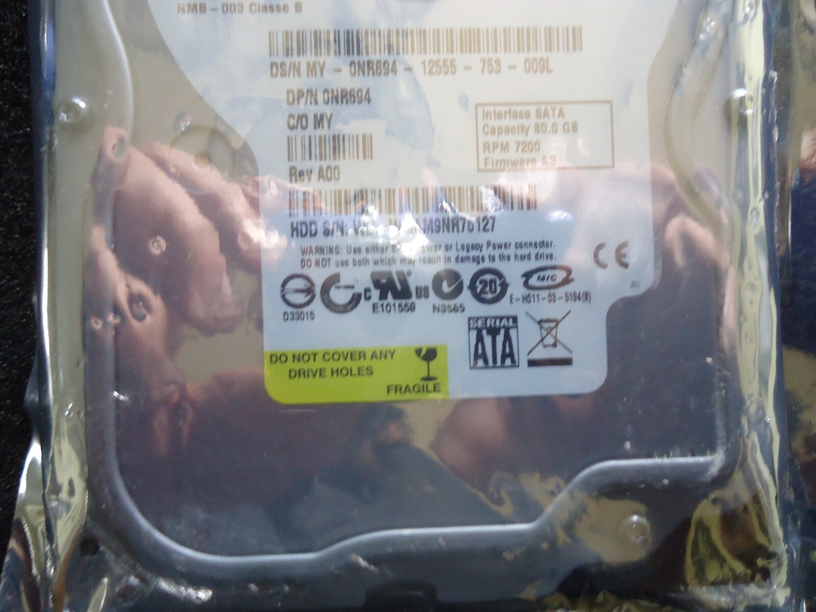 New WD Western Digital WD800JD-75MSA3 Internal Hard Drive. (B2)