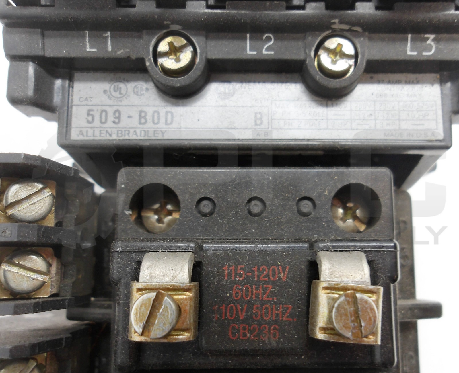 ALLEN BRADLEY 509-BOD /B W/ CB236 W/ 42185-800-01 W/ 595-A /B 595-AB /C *READ*