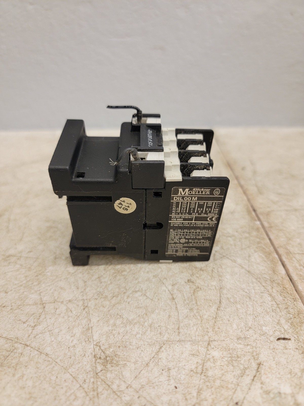 (4) Klockner Moeller DIL00M Contactor