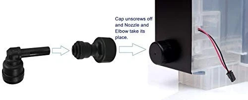 Fitting for Direct Water Line Hookup with Elbow for Keurig Commercial Brewers