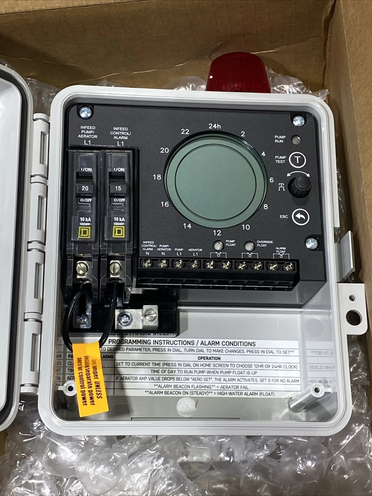 SJE Rhombus Fuji Clean USA Digital Aerobic Control Panel New