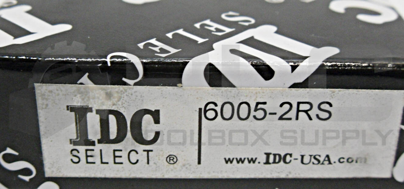 LOT OF 3 NEW IDC SELECT 6005-2RS BEARING, BORE: 25MM OD: 47MM W: 12MM