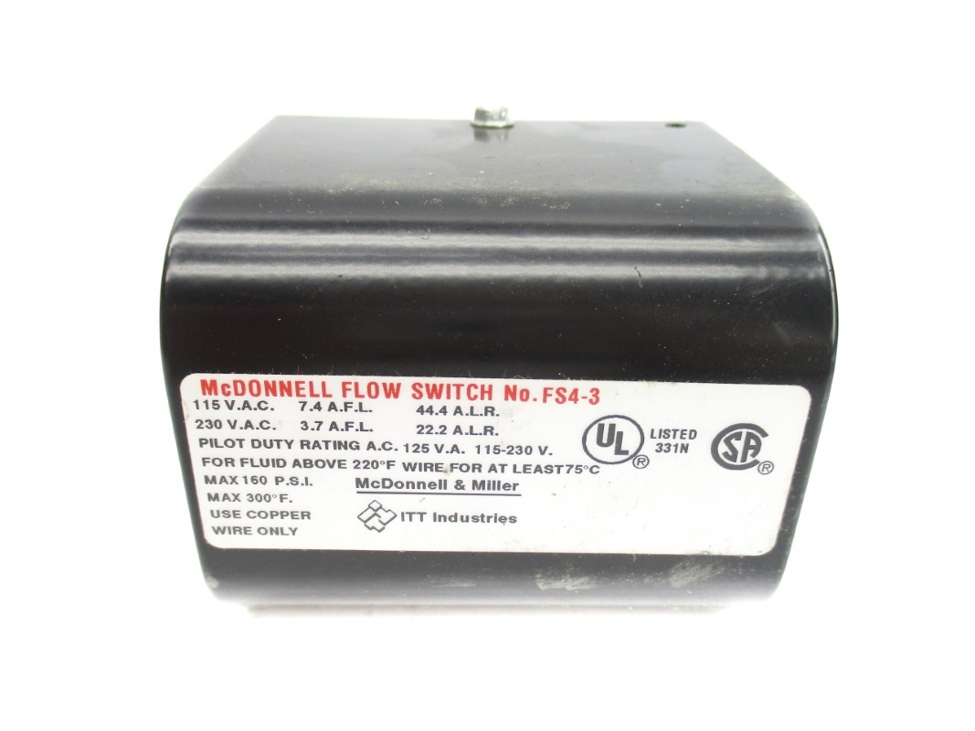 MCDONNELL & MILLER FS4-3 120/240VAC 7.4/3.7A 160PSI NSNP