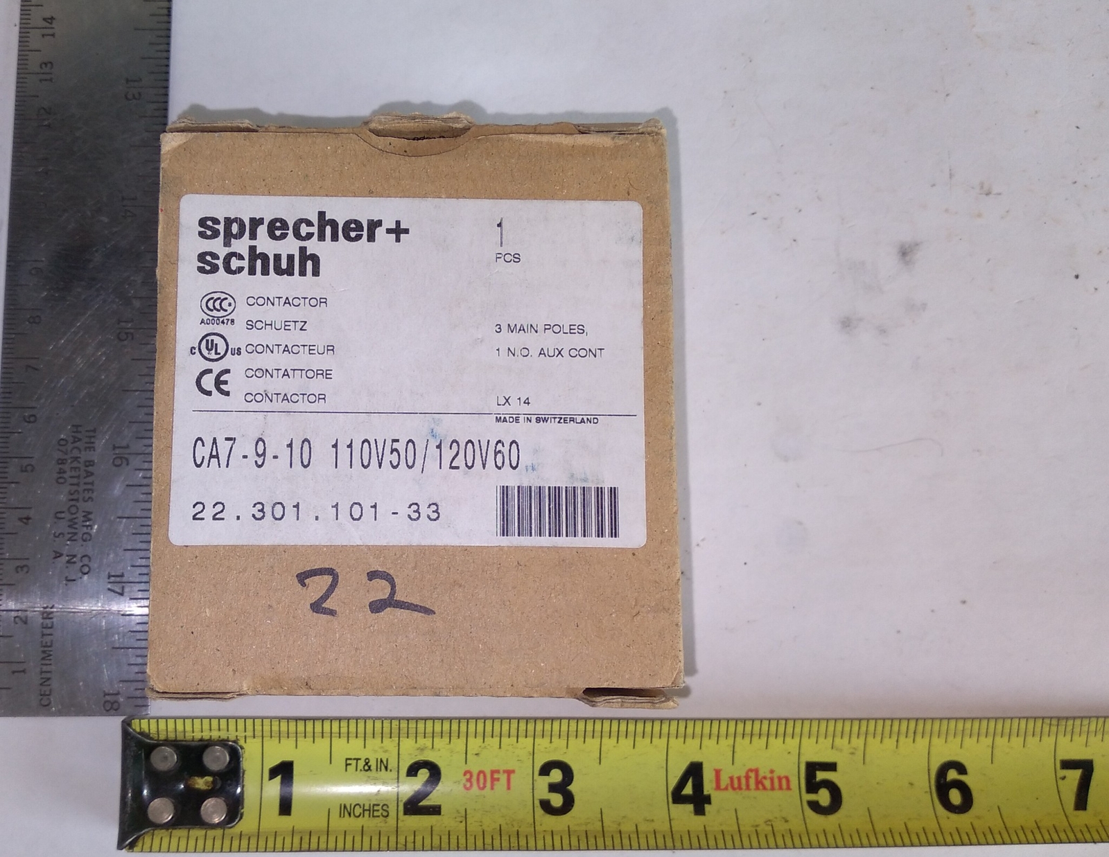 SPRECHER SCHUH CA7-9-10 110-120V 50/60 HZ 22.301.101-33