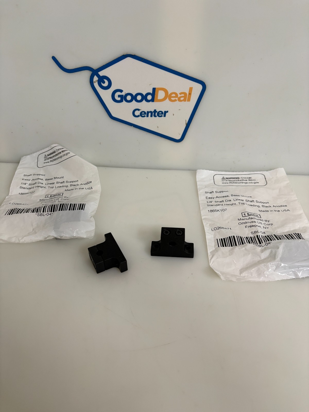 LOT OF 4 ONDRIVES US CORP LINEAR SHAFT SUPPORT SBL-04