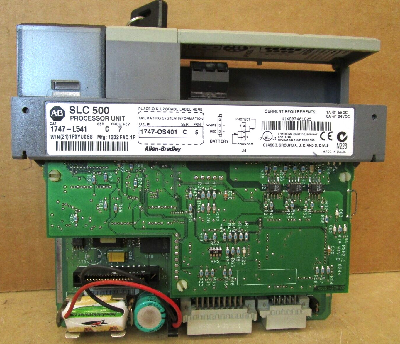 Allen-Bradley SLC500 5/04 1746-P2 1747-L541 1746-NI16V 47689HM