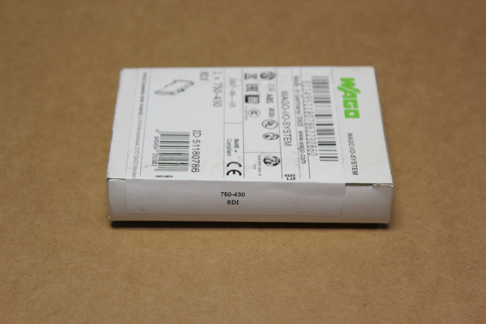 NEW WAGO 8DI MODULE 750-430 FACTORY SEALED