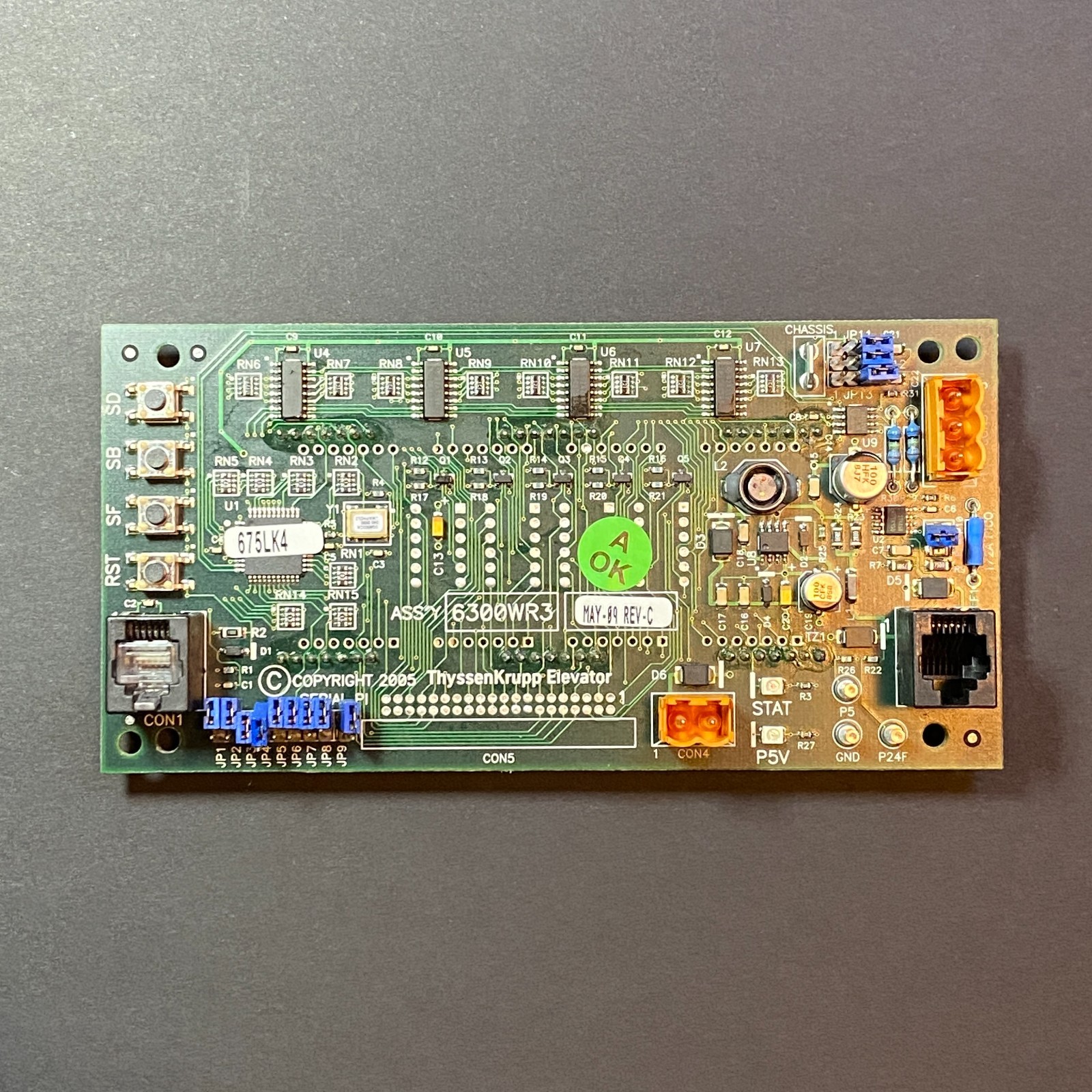 ThyssenKrupp Elevator Board 6300WR3 Display