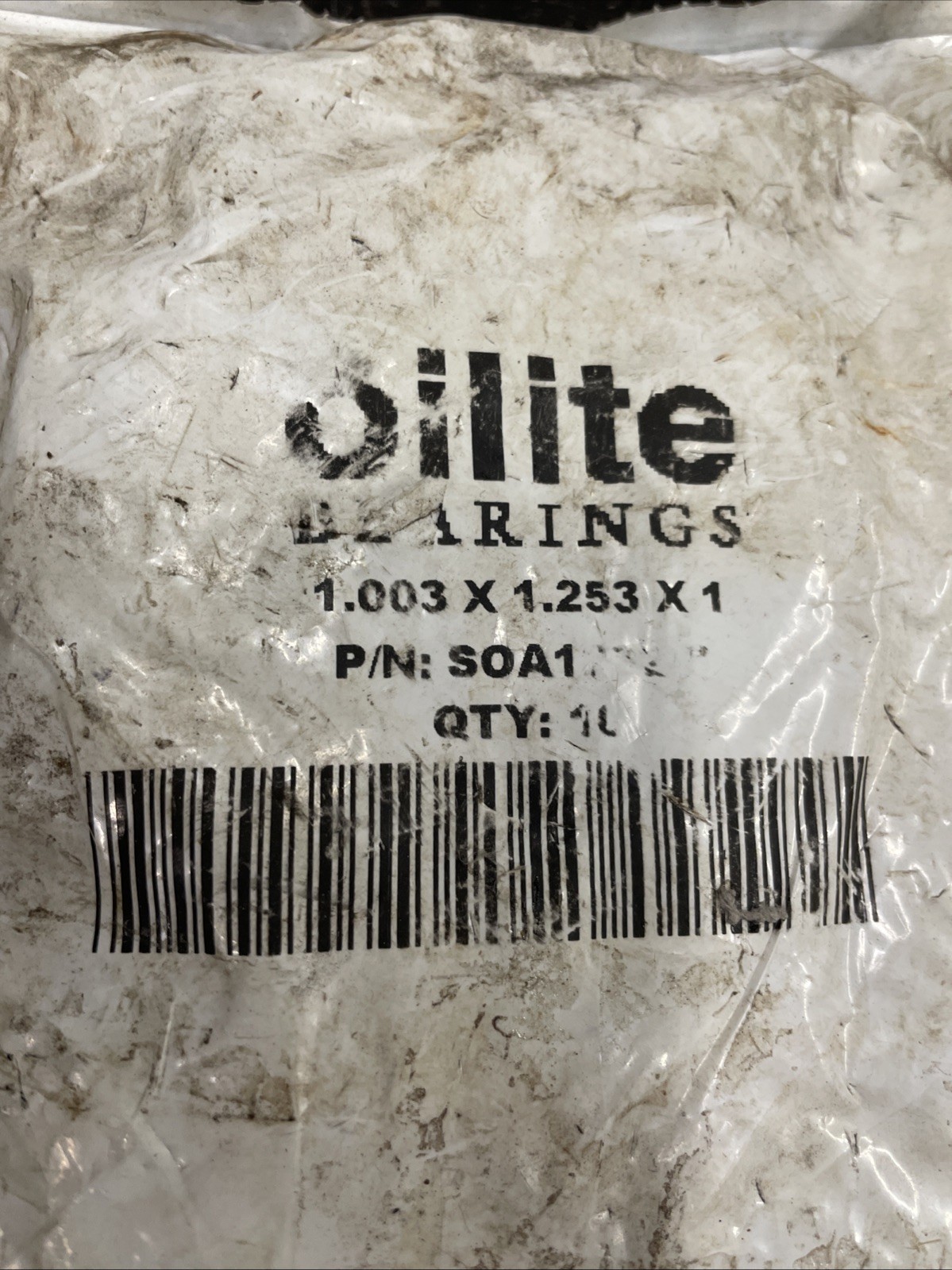 Oilite Sleeve Bearing Steel Bushing 1.003 X 1.253 X 1 in Pack of 10 SOA1232-B