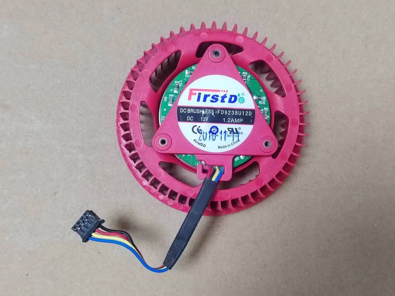 75mm NTK FD9238U12D Fan For Sapphire ATI HD6970 6950 Video card 4Pin