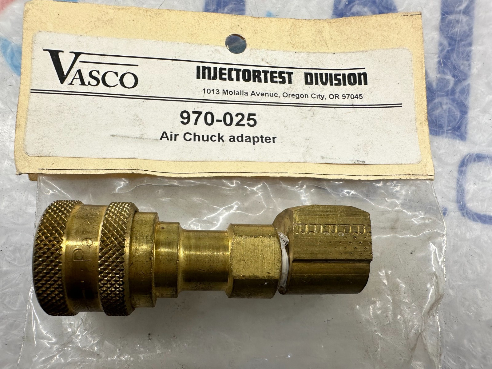 PARKER BHI-60 AIR CHUCK ADAPTER VASCO 970-025